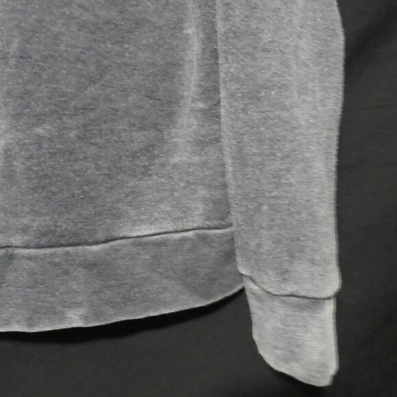 FOREVER 21 | small | Grey and Cream Hooded Sweatshirt | Kangaroo Pocket - Picture 15 of 16